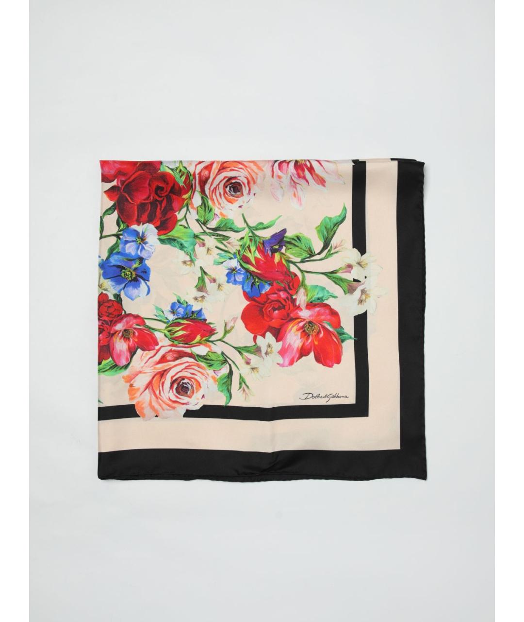 DOLCE&GABBANA Мульти шелковый платок, фото 4