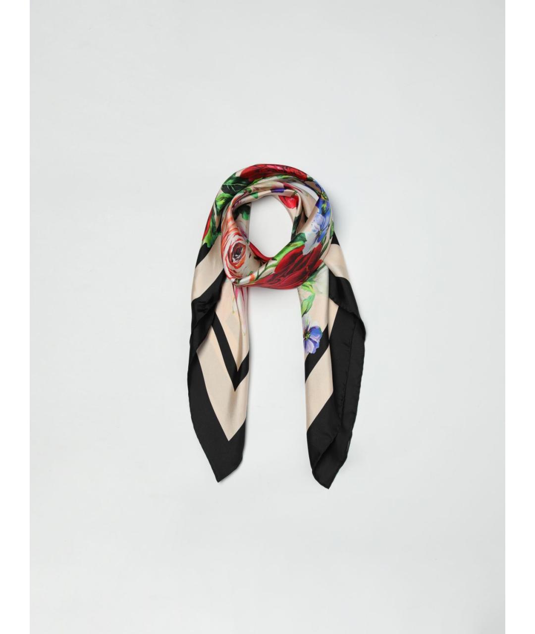DOLCE&GABBANA Мульти шелковый платок, фото 2