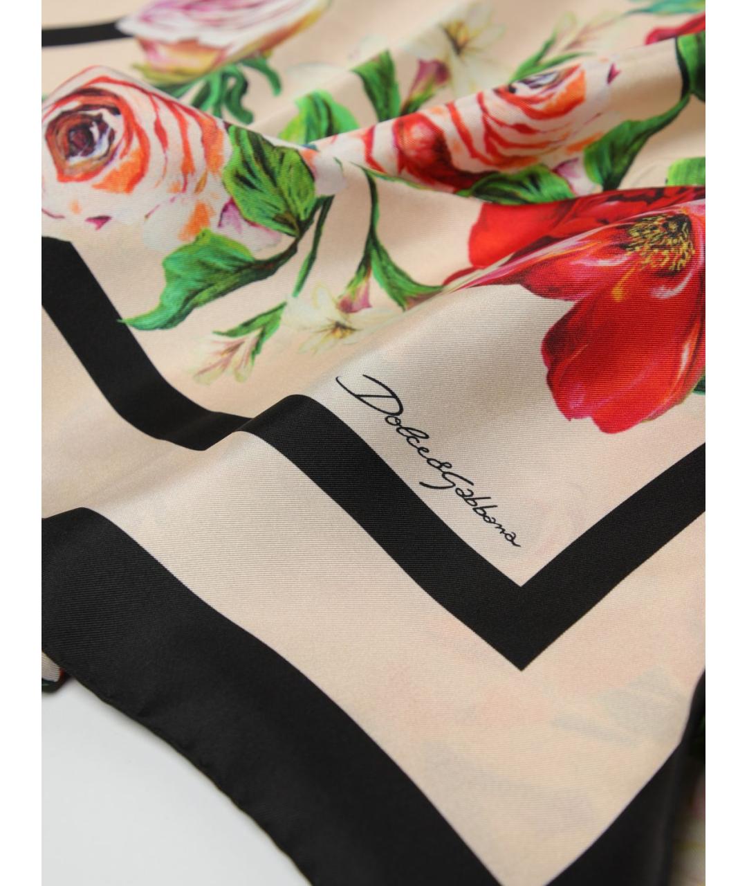 DOLCE&GABBANA Мульти шелковый платок, фото 3