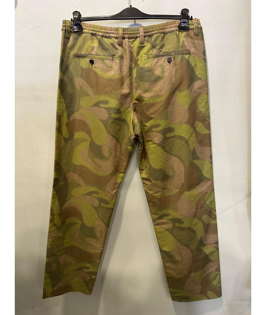 MARNI Мульти хлопковые повседневные брюки, фото 2