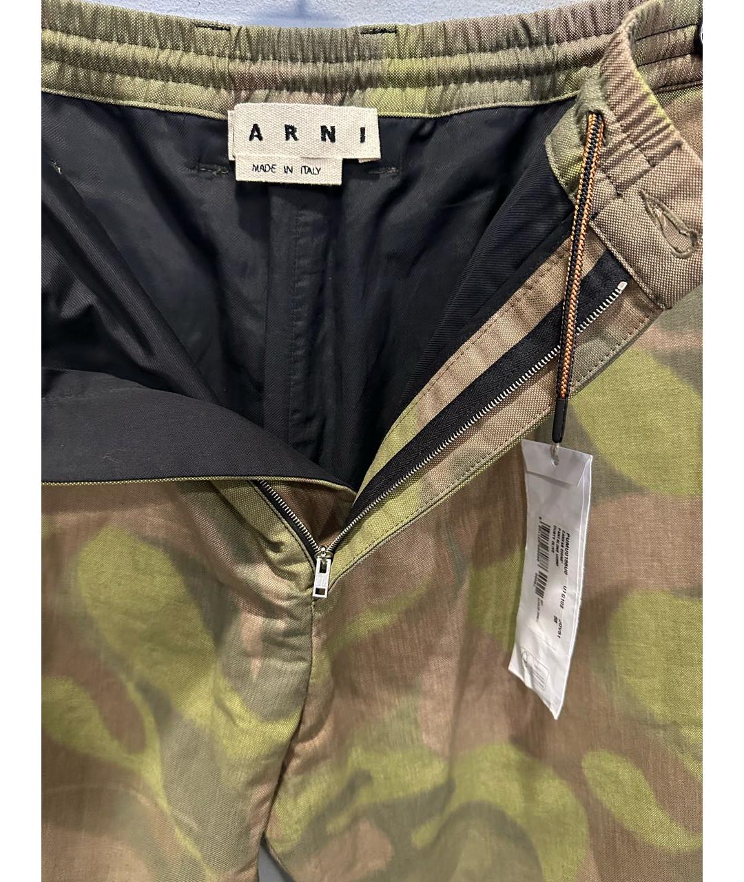 MARNI Мульти хлопковые повседневные брюки, фото 3