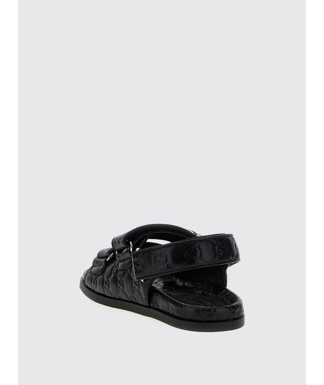 GUCCI Черные сандалии, фото 3