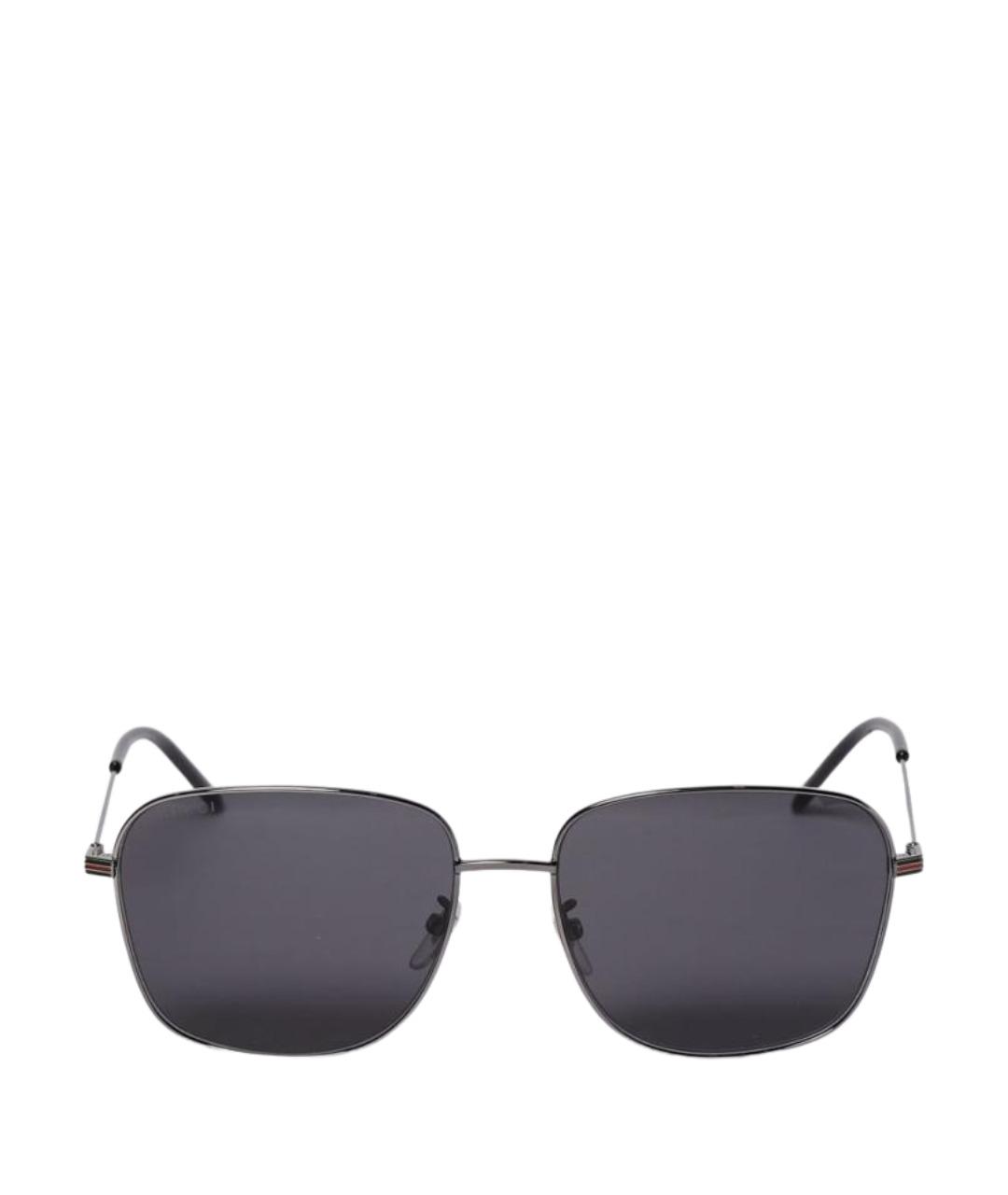 GUCCI Черные металлические солнцезащитные очки, фото 2