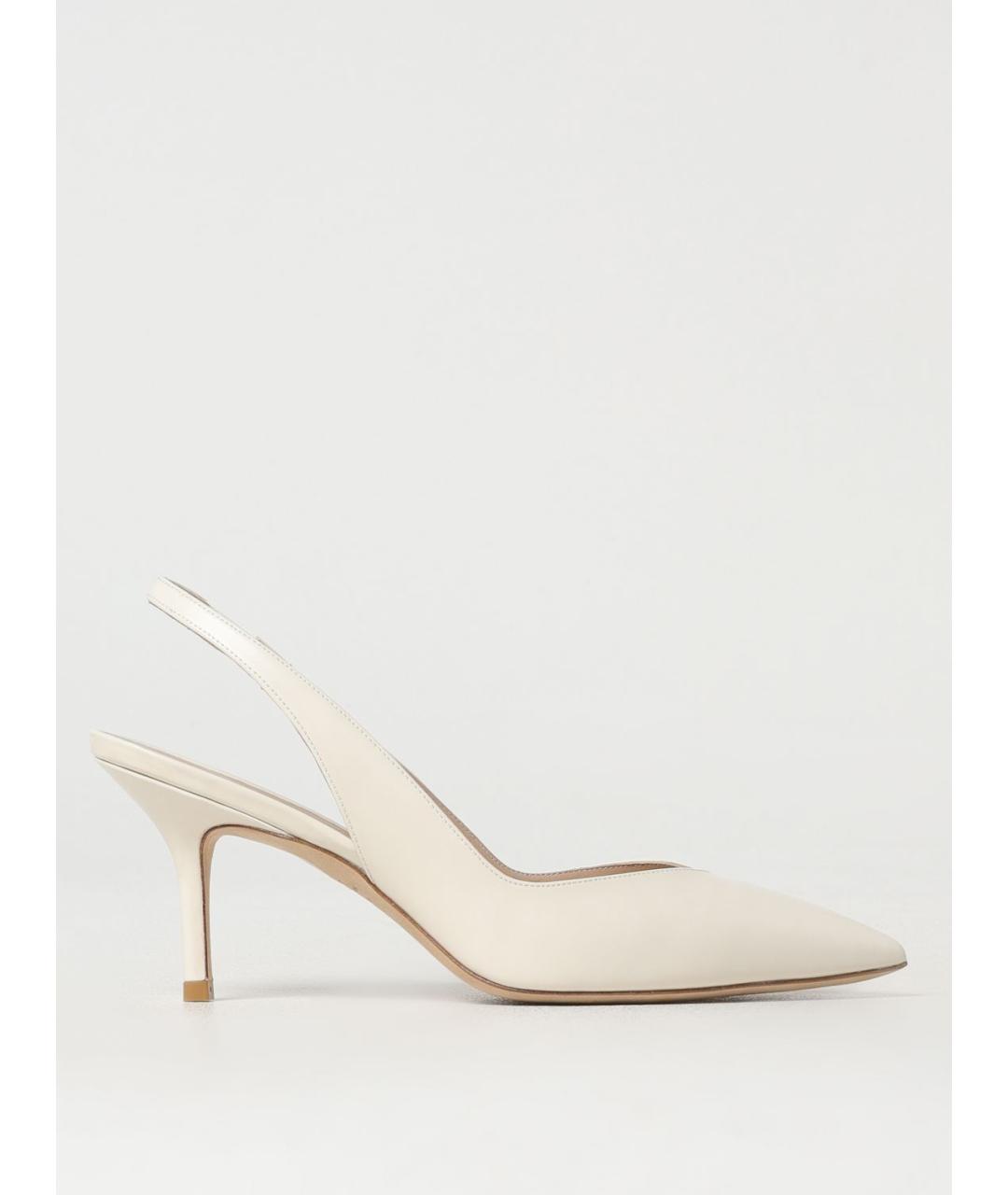 STUART WEITZMAN Белые кожаные туфли, фото 5
