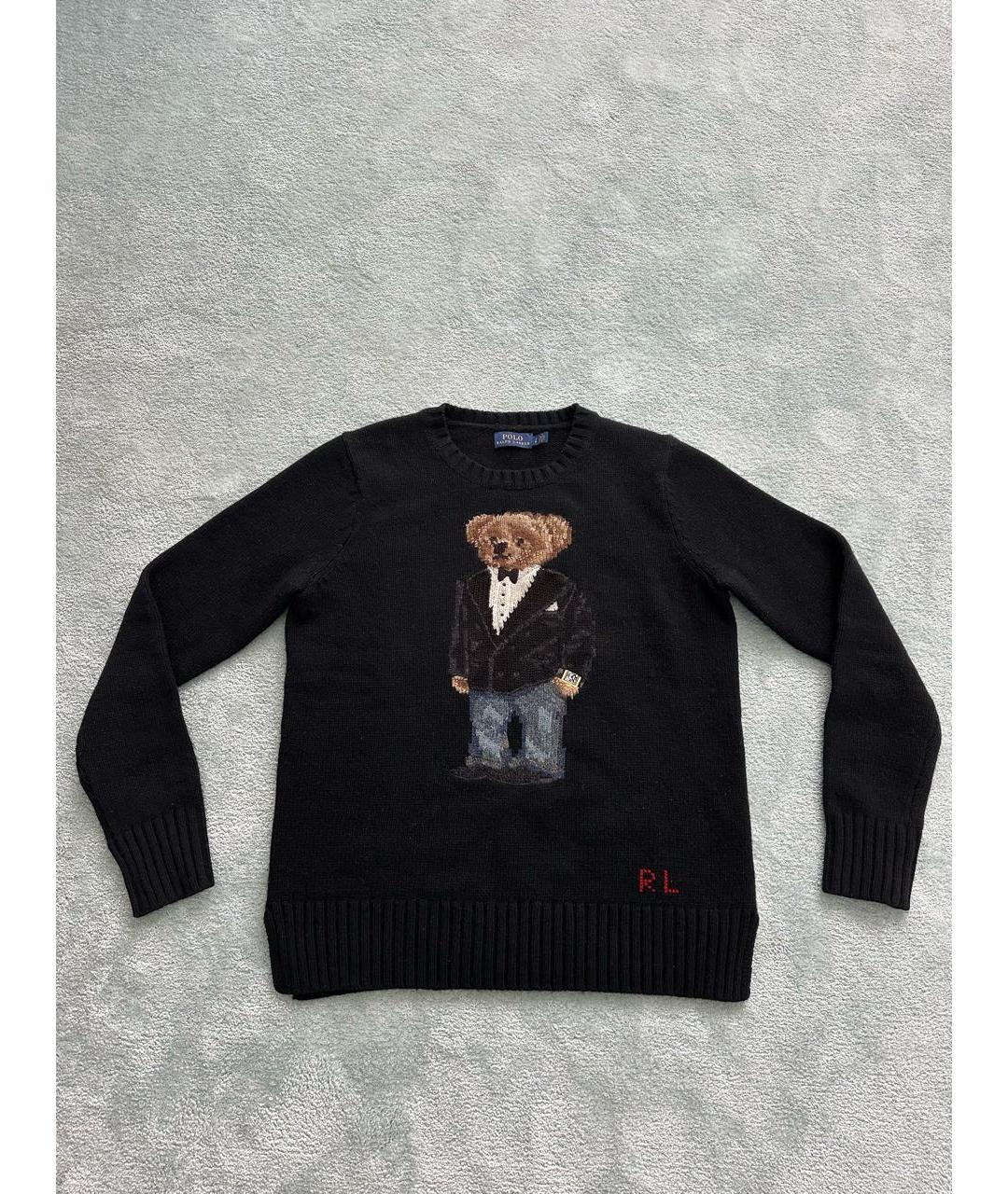 POLO RALPH LAUREN Черный шерстяной джемпер / свитер, фото 5