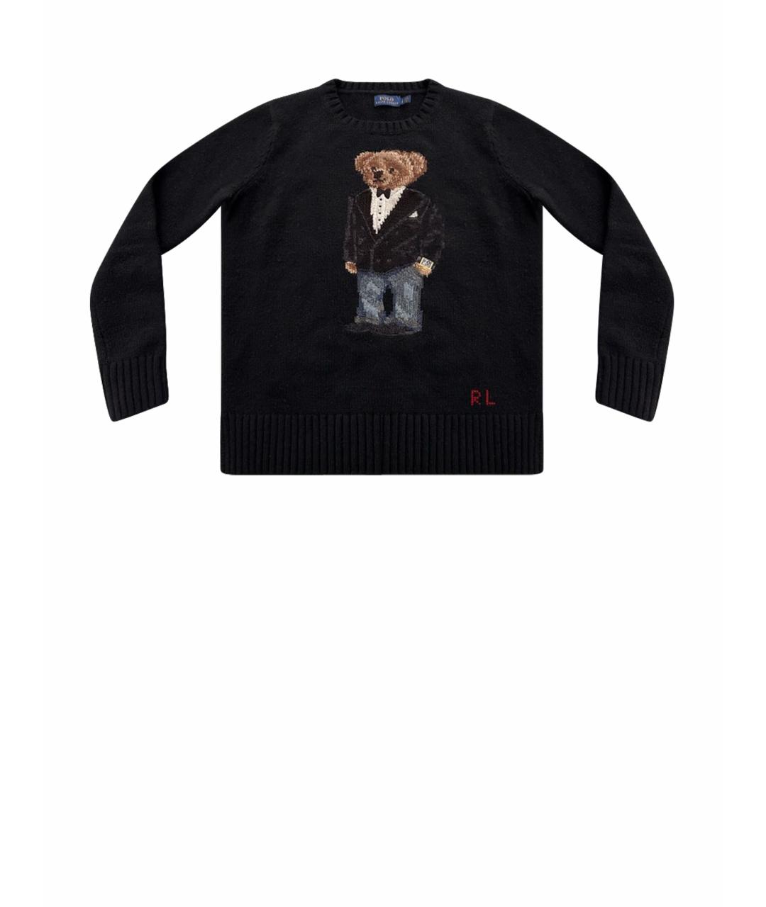 POLO RALPH LAUREN Черный шерстяной джемпер / свитер, фото 1