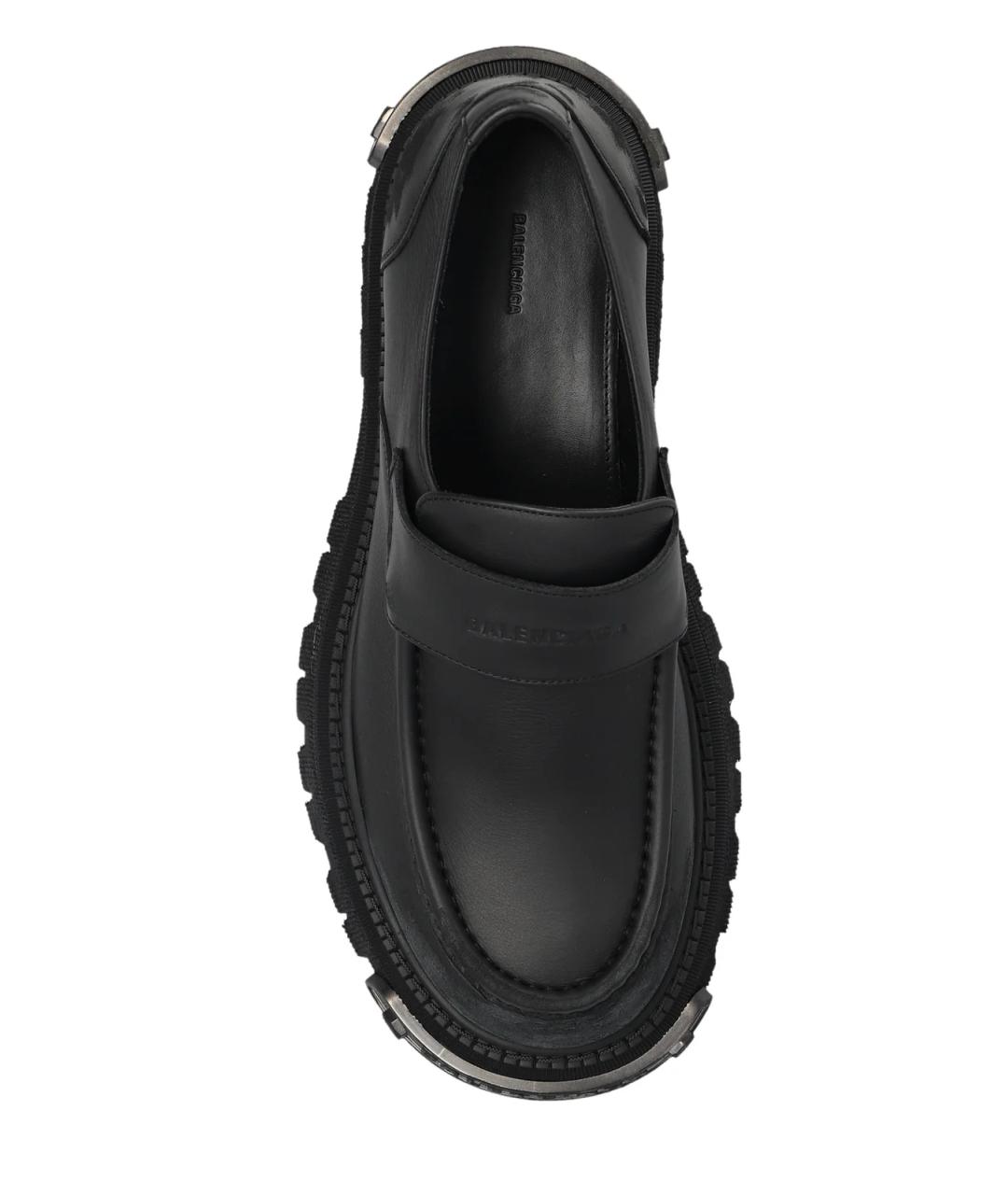 BALENCIAGA Черные кожаные лоферы, фото 3