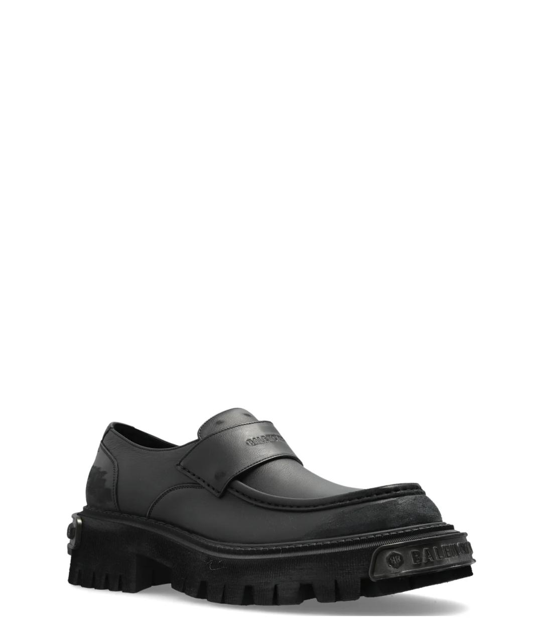 BALENCIAGA Черные кожаные лоферы, фото 2