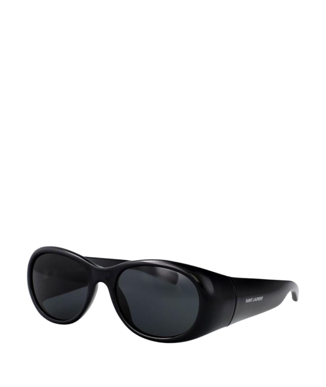SAINT LAURENT Черные пластиковые солнцезащитные очки, фото 1