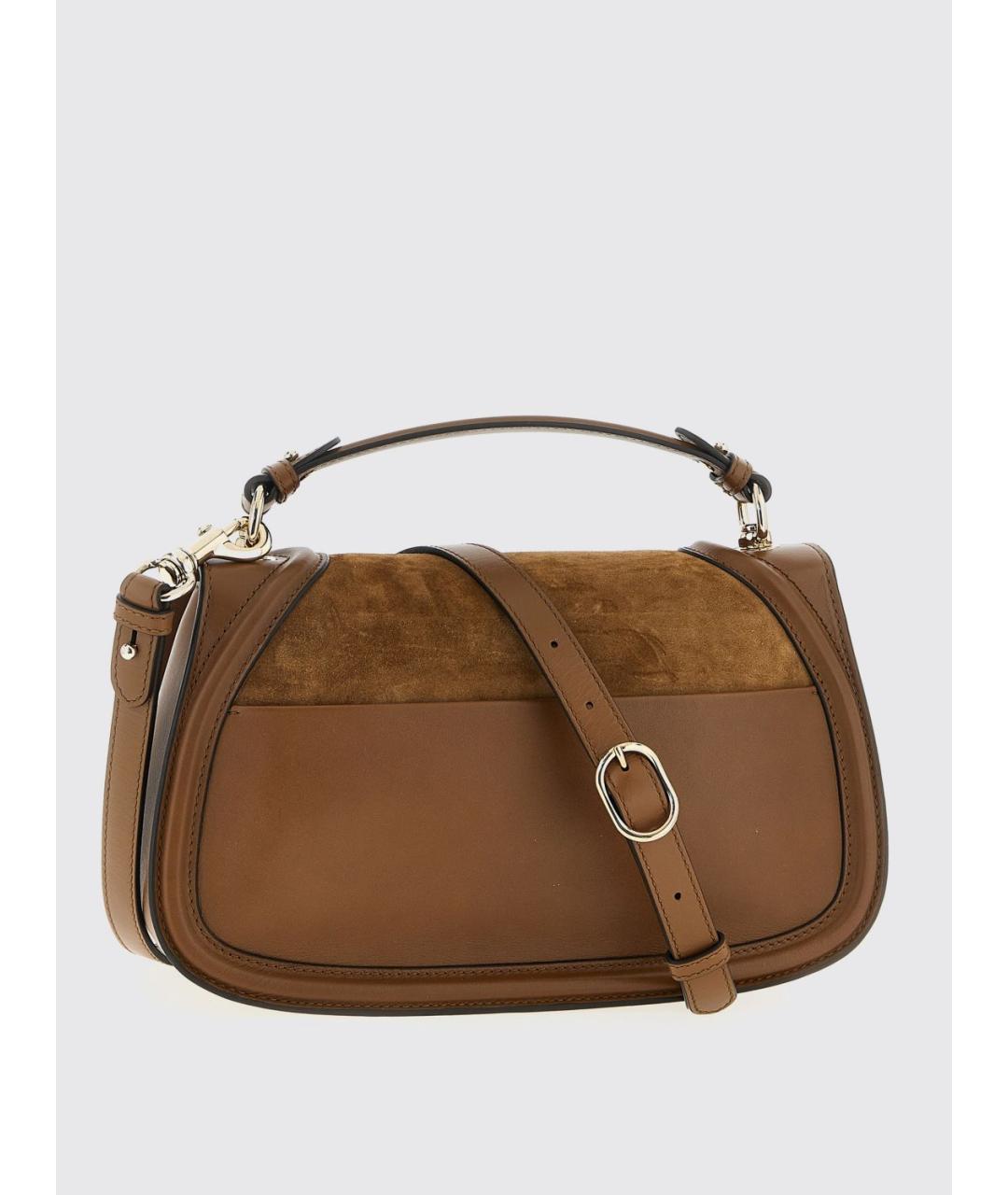 GUCCI Коричневая кожаная сумка с короткими ручками, фото 2