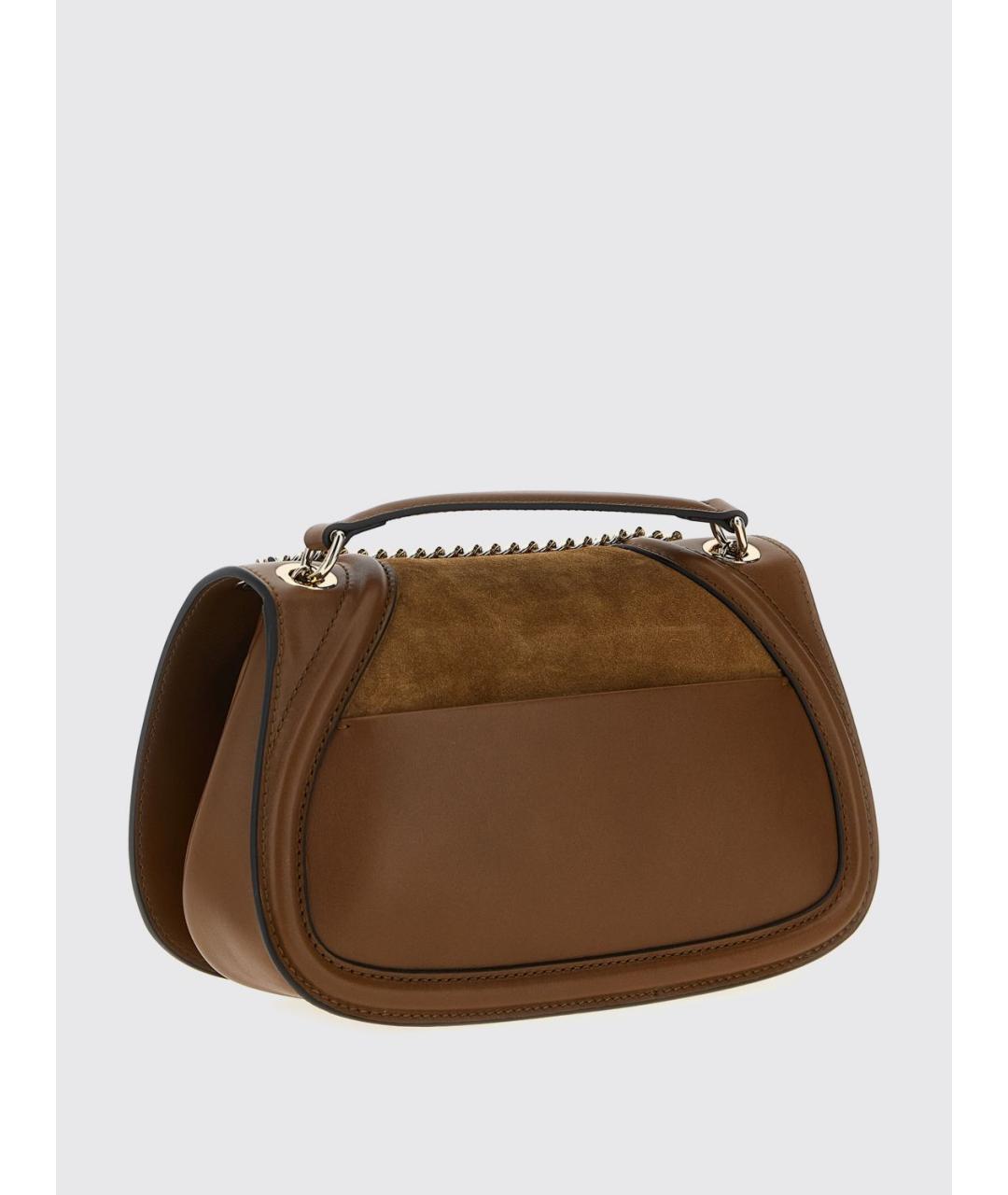 GUCCI Коричневая кожаная сумка через плечо, фото 2