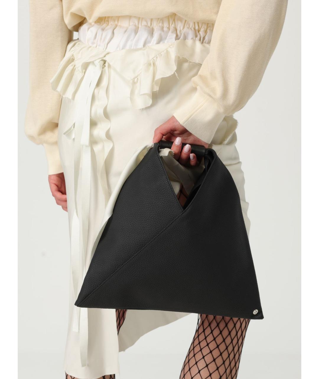 MM6 MAISON MARGIELA Черная сумка тоут, фото 2
