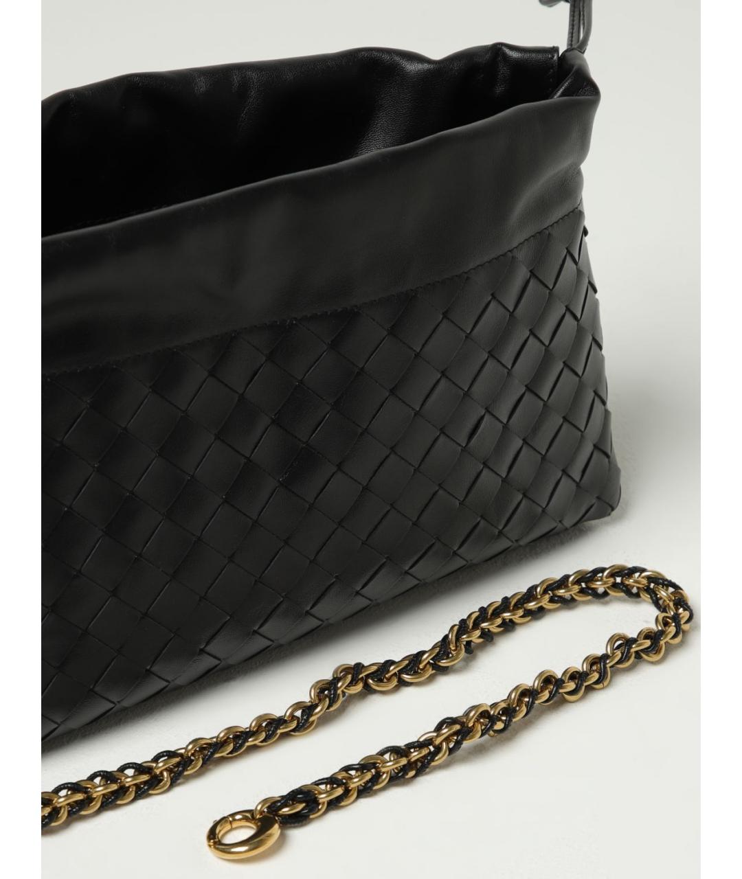 BOTTEGA VENETA Черная сумка через плечо, фото 4