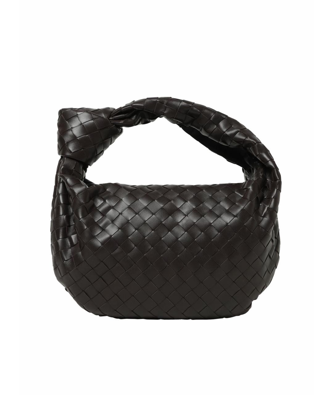 BOTTEGA VENETA Коричневая кожаная сумка с короткими ручками, фото 1
