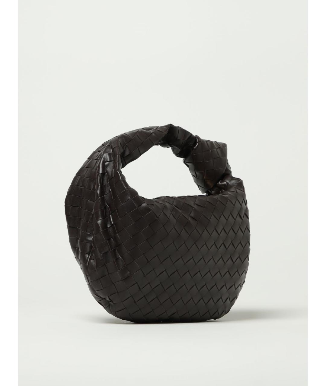 BOTTEGA VENETA Коричневая кожаная сумка с короткими ручками, фото 2