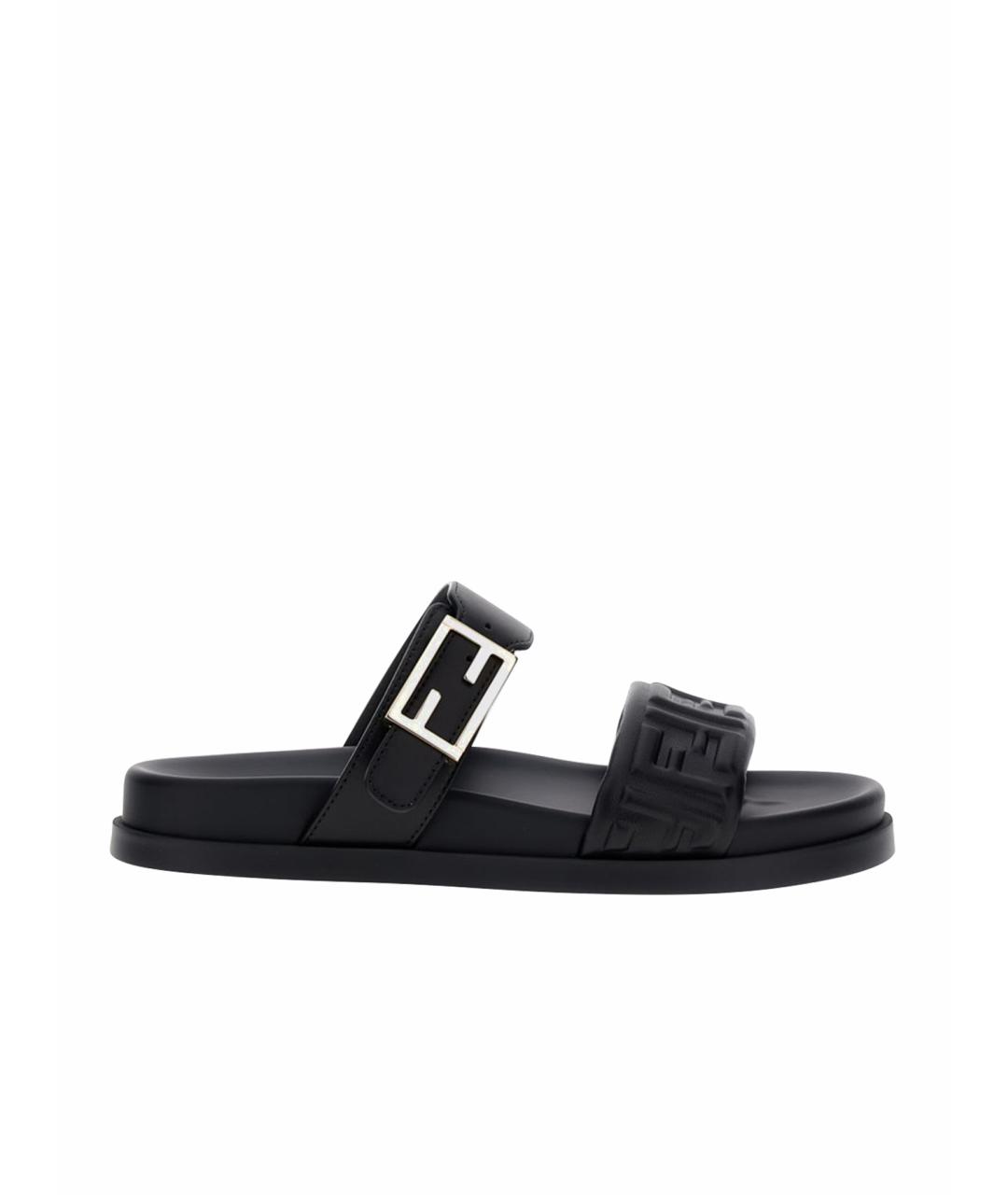 FENDI Черные сандалии, фото 1