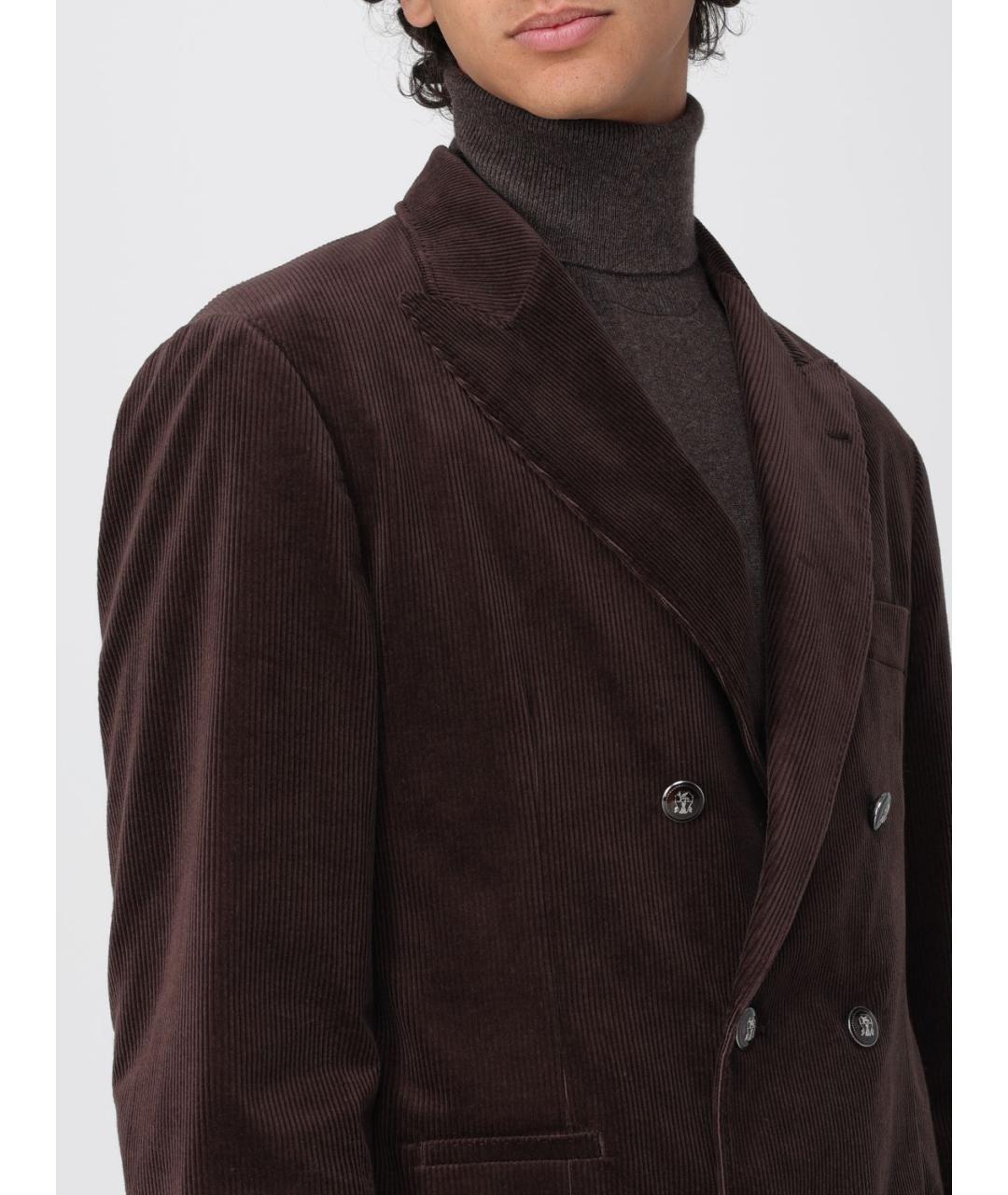BRUNELLO CUCINELLI Коричневая куртка, фото 6