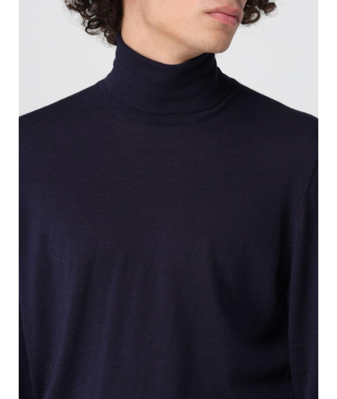 BRUNELLO CUCINELLI Темно-синяя водолазка, фото 6