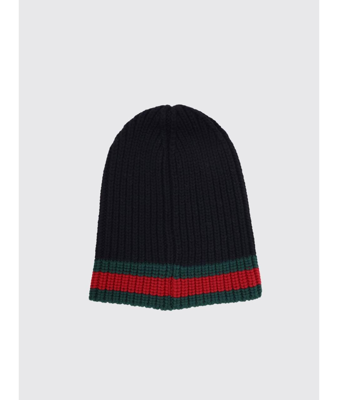 GUCCI Черная шапка, фото 2