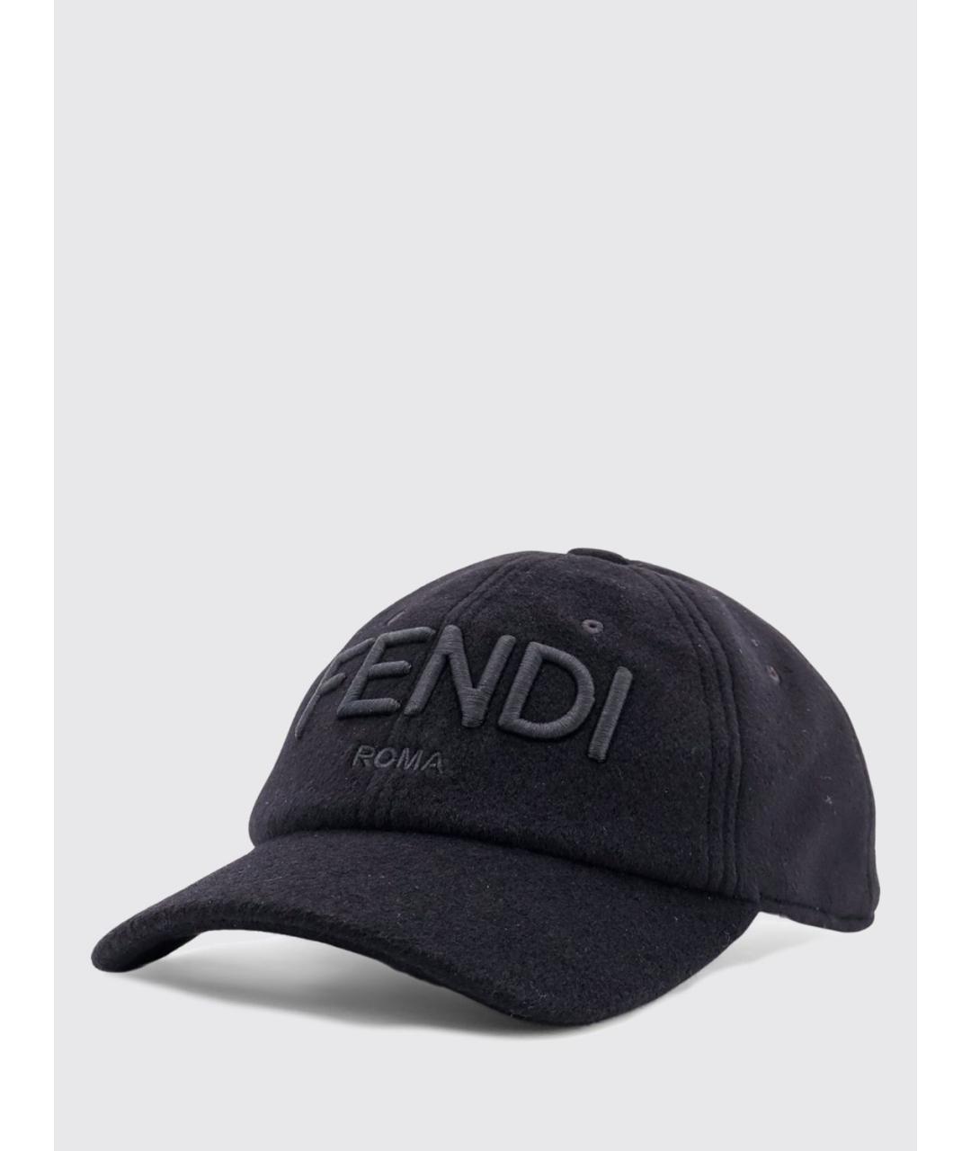 FENDI Черная хлопковая кепка/бейсболка, фото 4