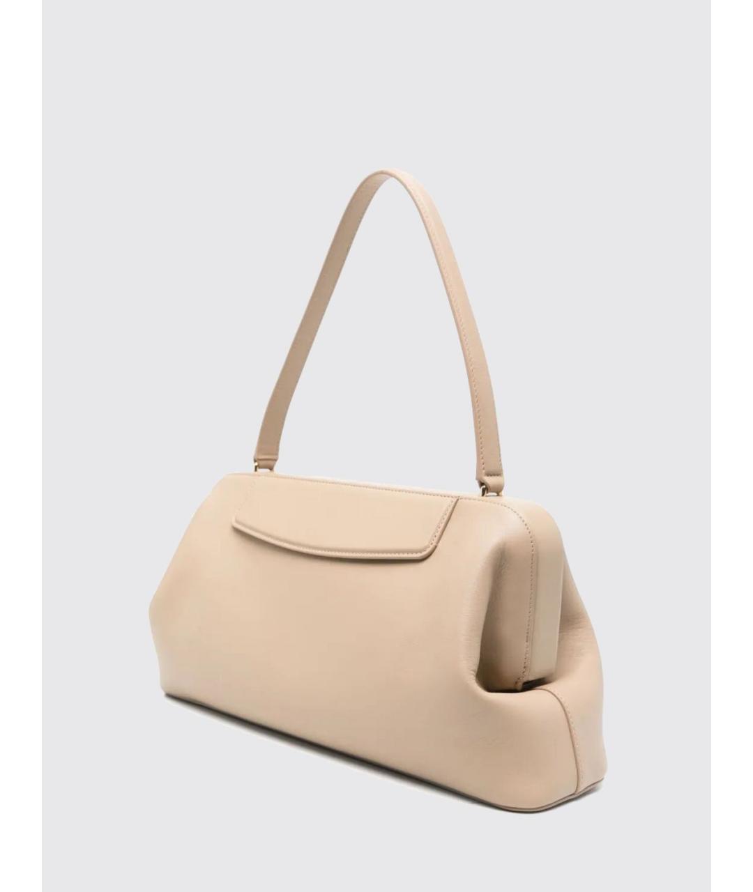 Carven Бежевая кожаная сумка через плечо, фото 3