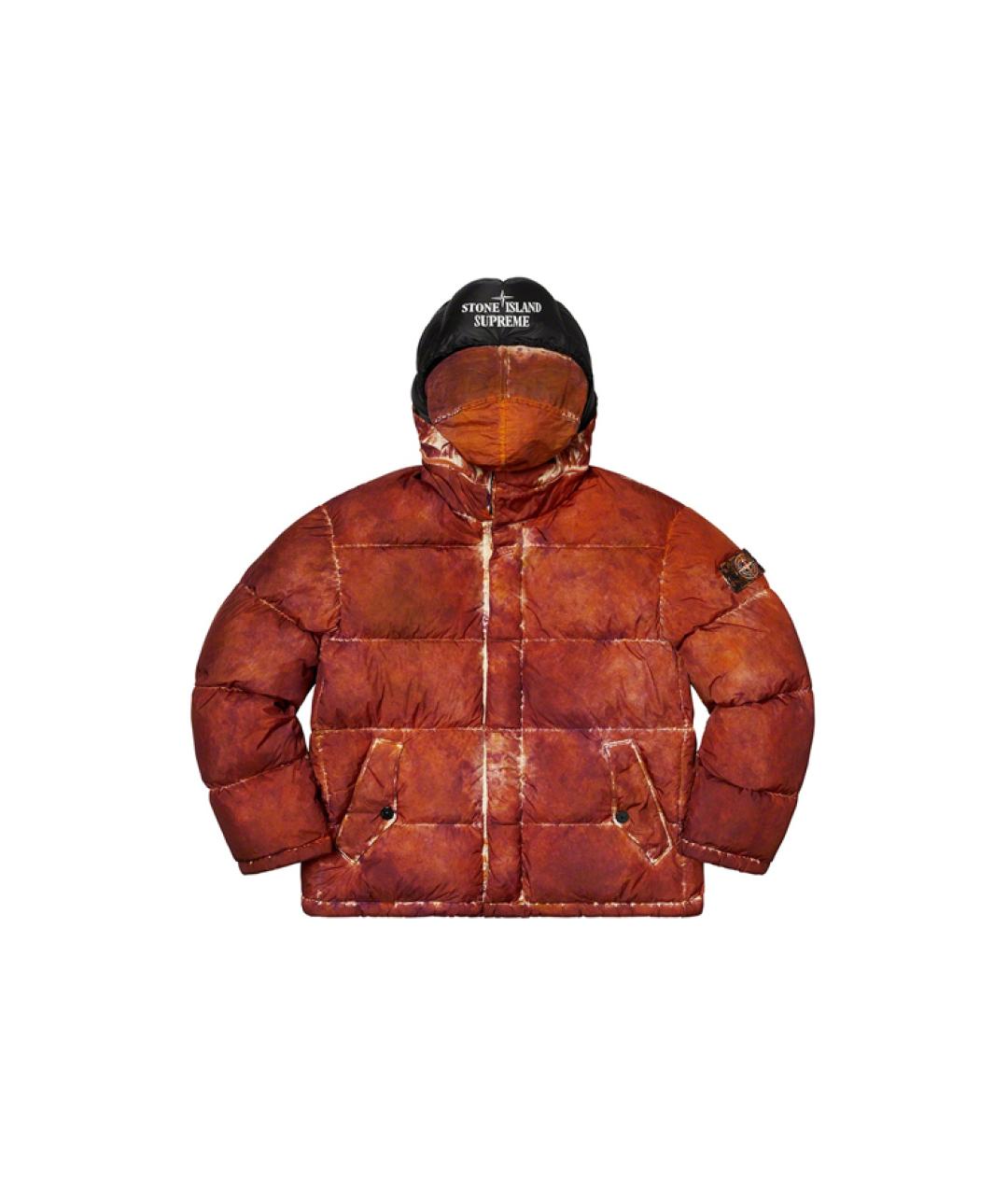 SUPREME Оранжевый пуховик, фото 3