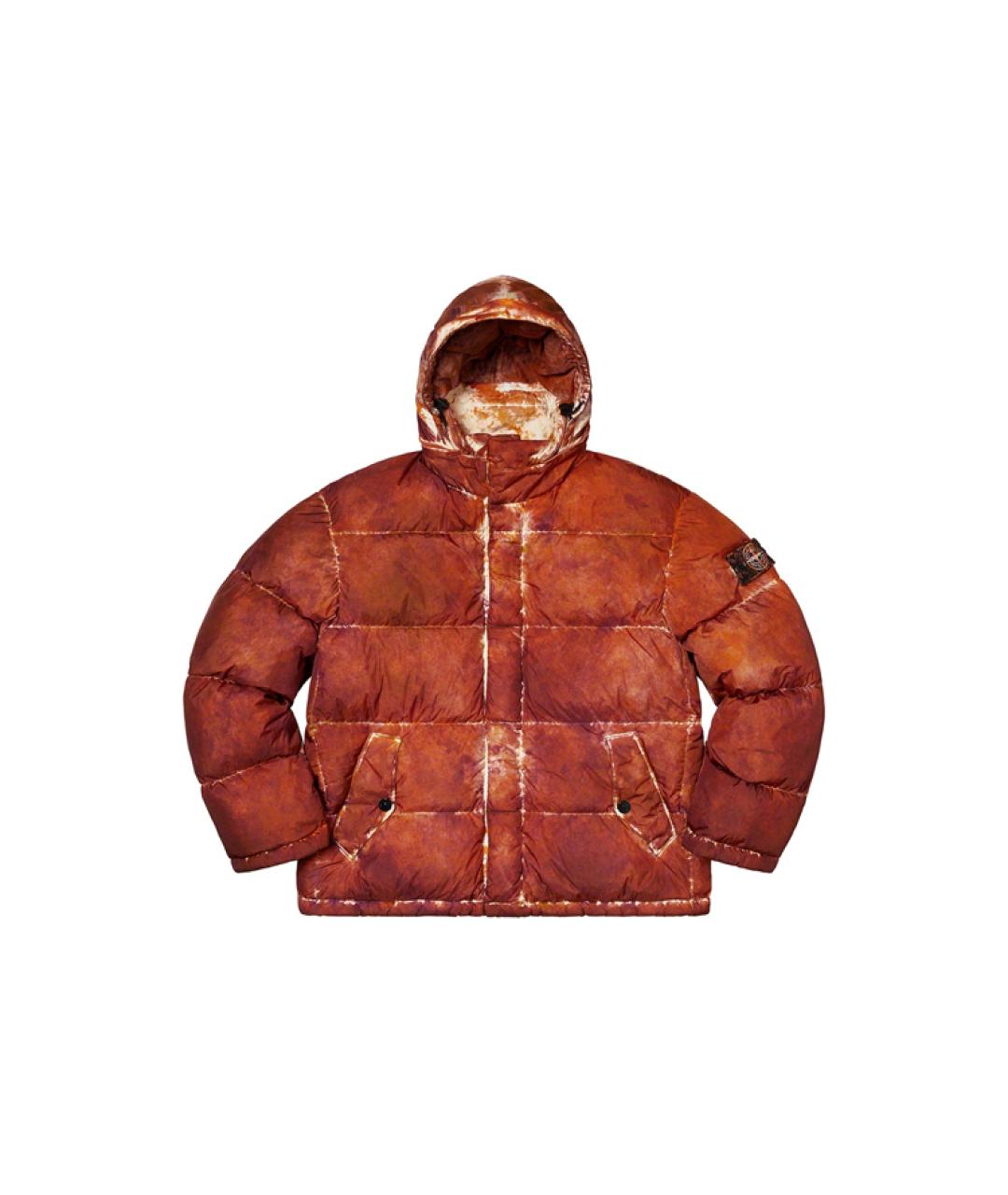 SUPREME Оранжевый пуховик, фото 1