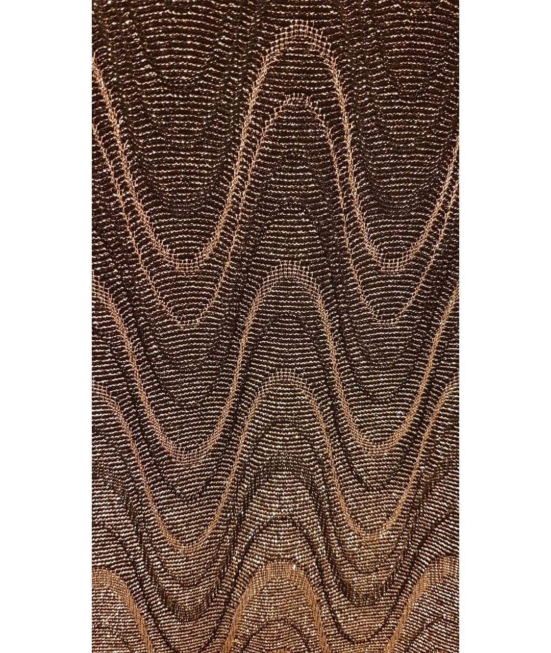 MISSONI Золотое полиамидовое вечернее платье, фото 3