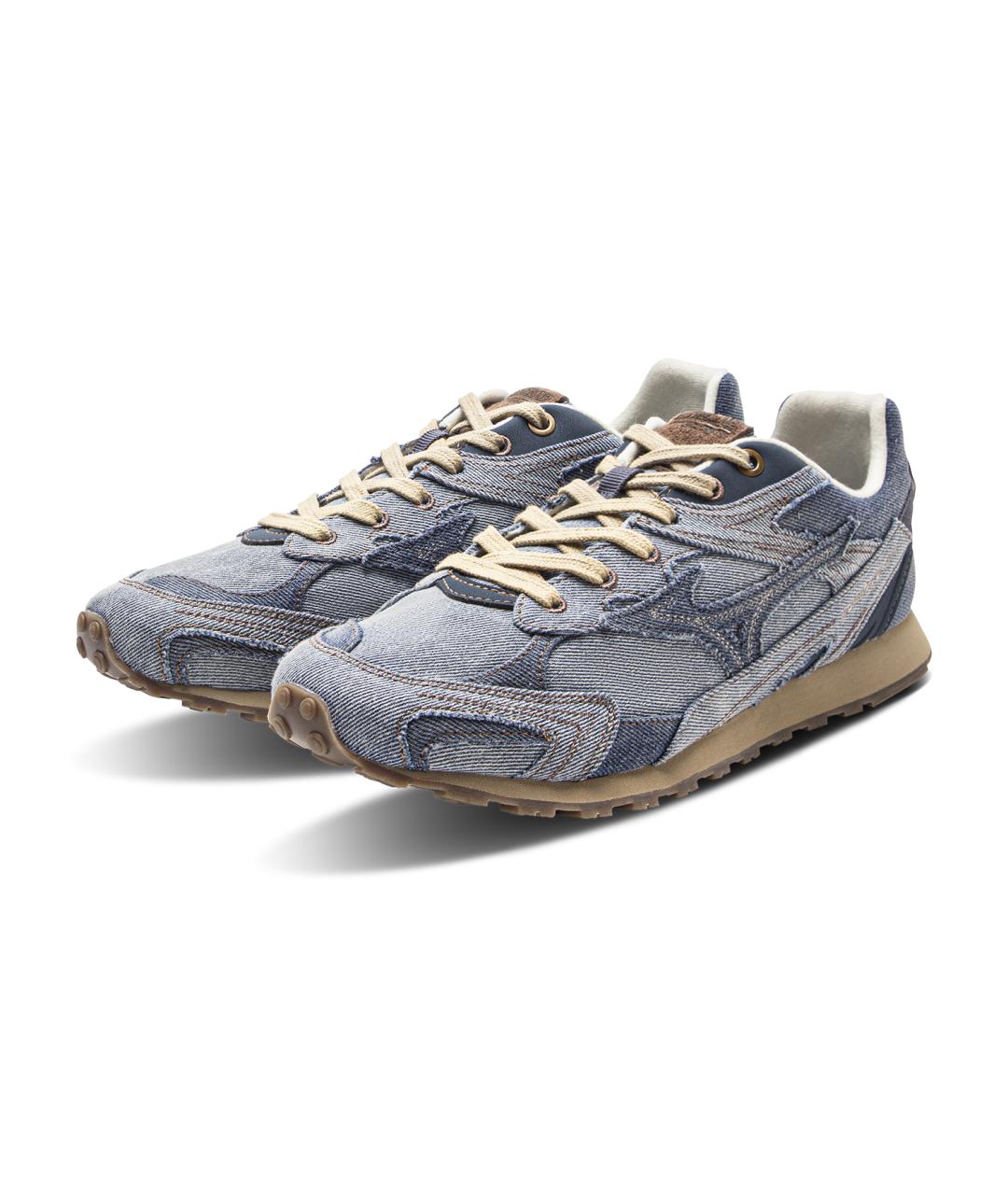 MIZUNO Синие текстильные кроссовки, фото 3