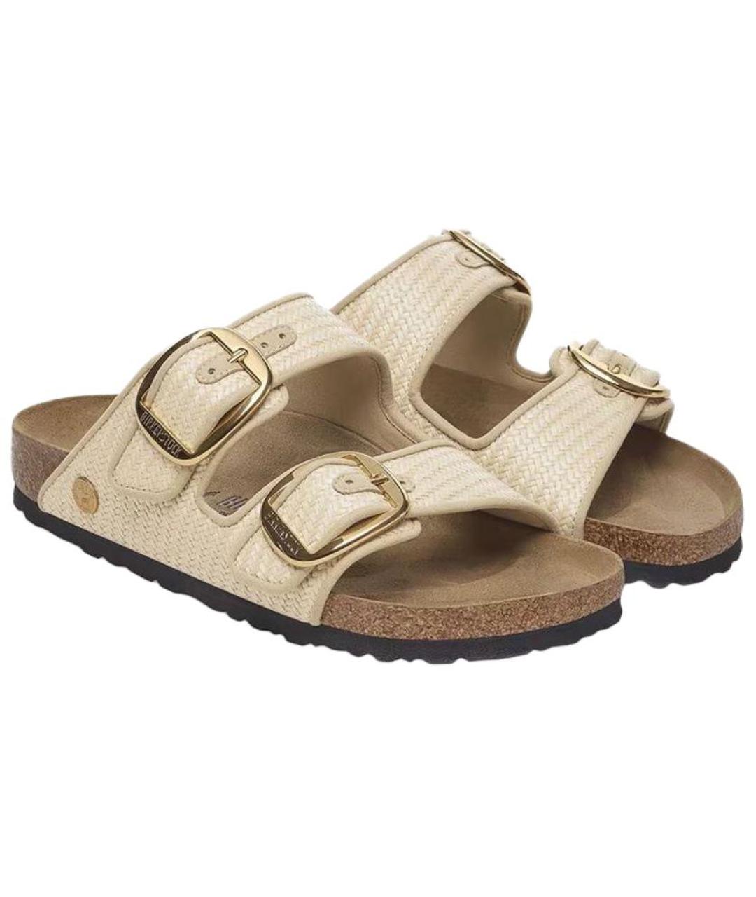 BIRKENSTOCK Бежевые сандалии, фото 4