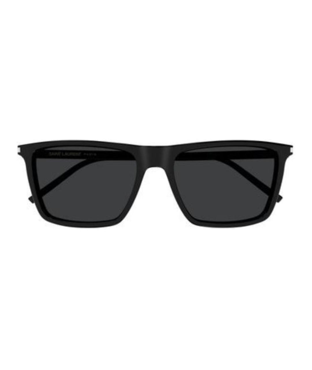SAINT LAURENT Черные пластиковые солнцезащитные очки, фото 2