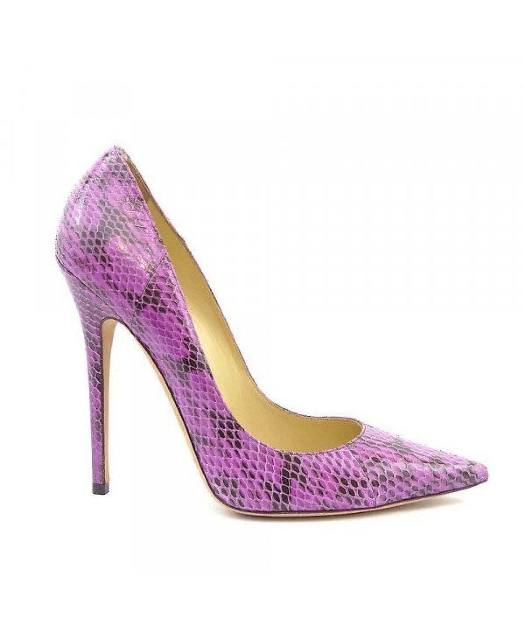 JIMMY CHOO Фиолетовые туфли из экзотической кожи, фото 9
