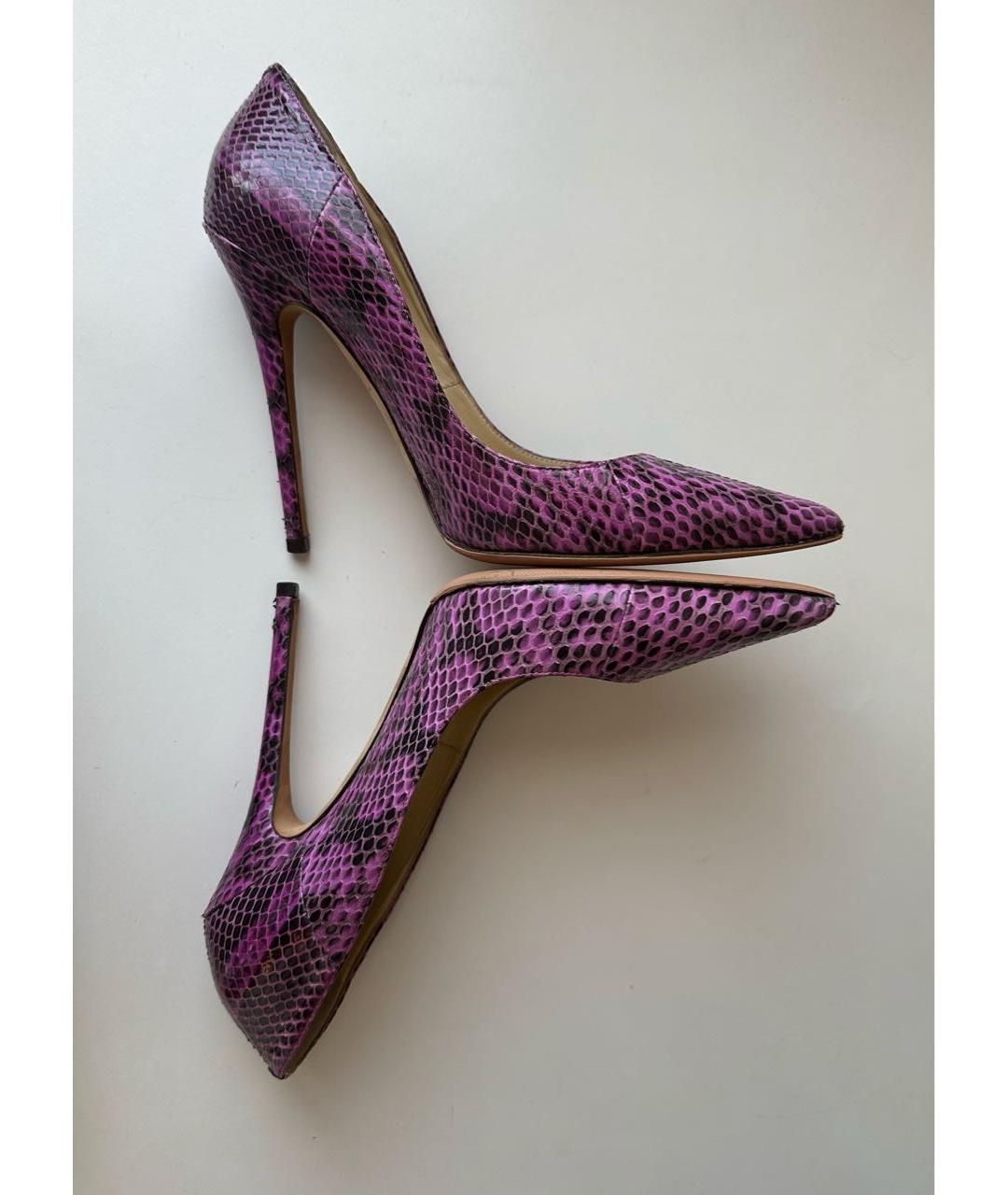 JIMMY CHOO Фиолетовые туфли из экзотической кожи, фото 4
