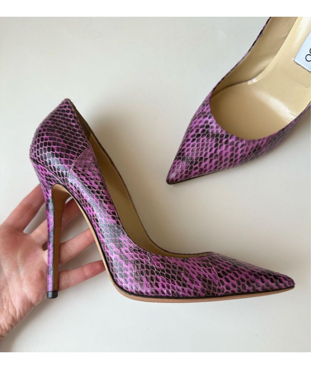 JIMMY CHOO Фиолетовые туфли из экзотической кожи, фото 3