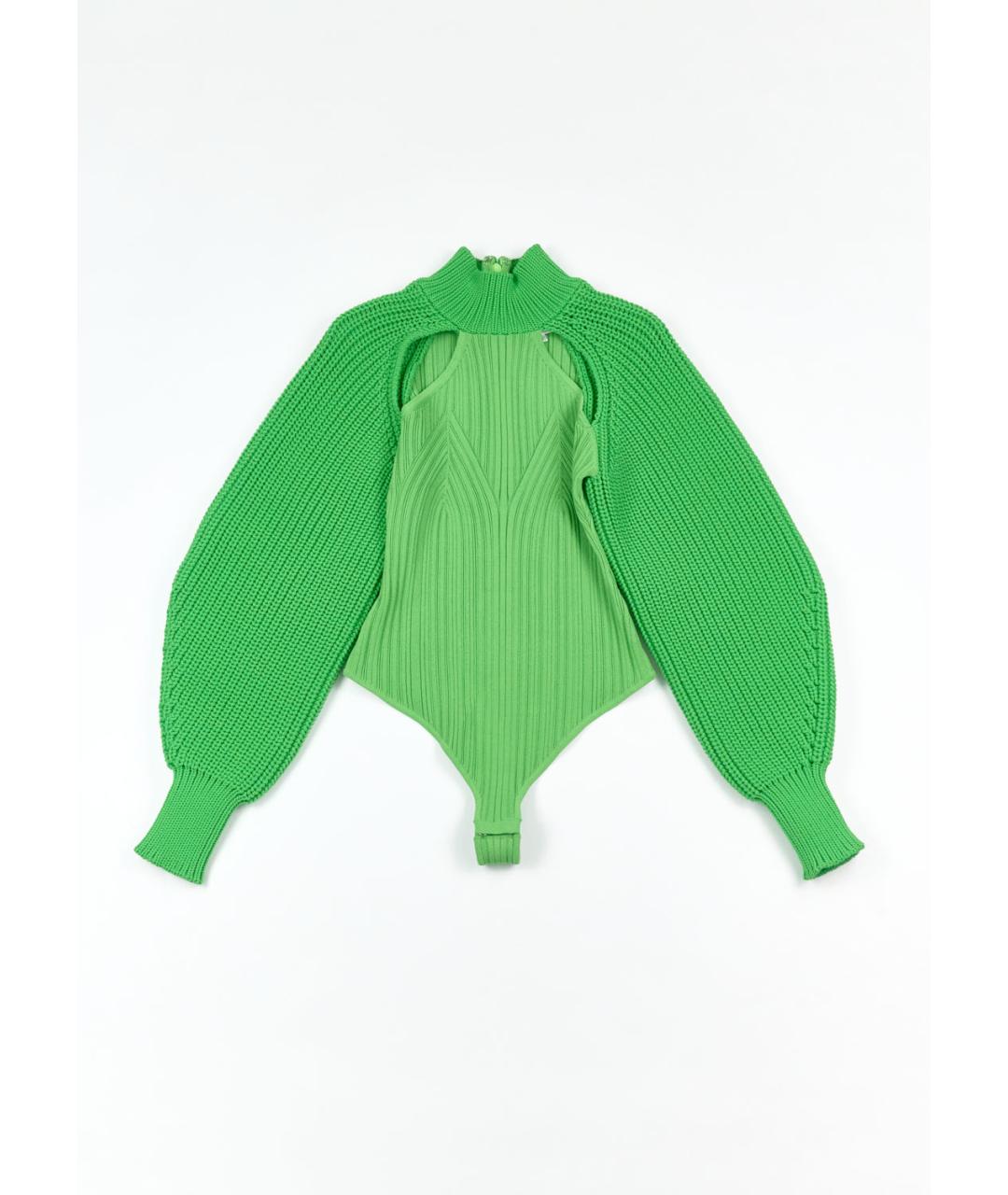 HERVE LEGER Зеленый вискозный костюм с юбками, фото 2
