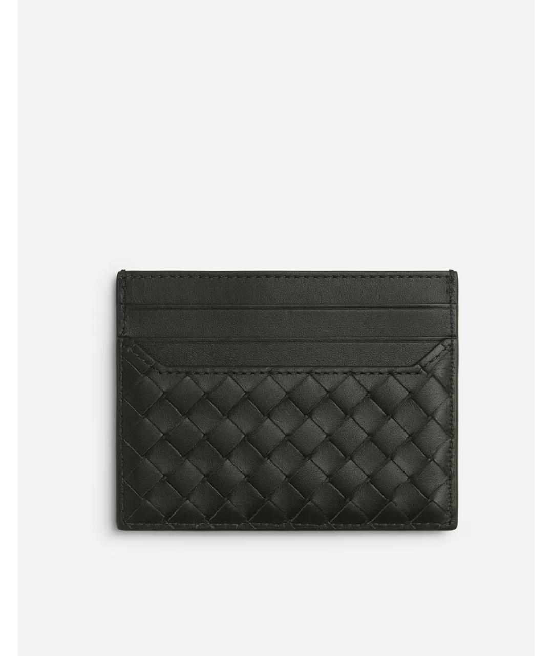 BOTTEGA VENETA Черный кожаный кардхолдер, фото 2