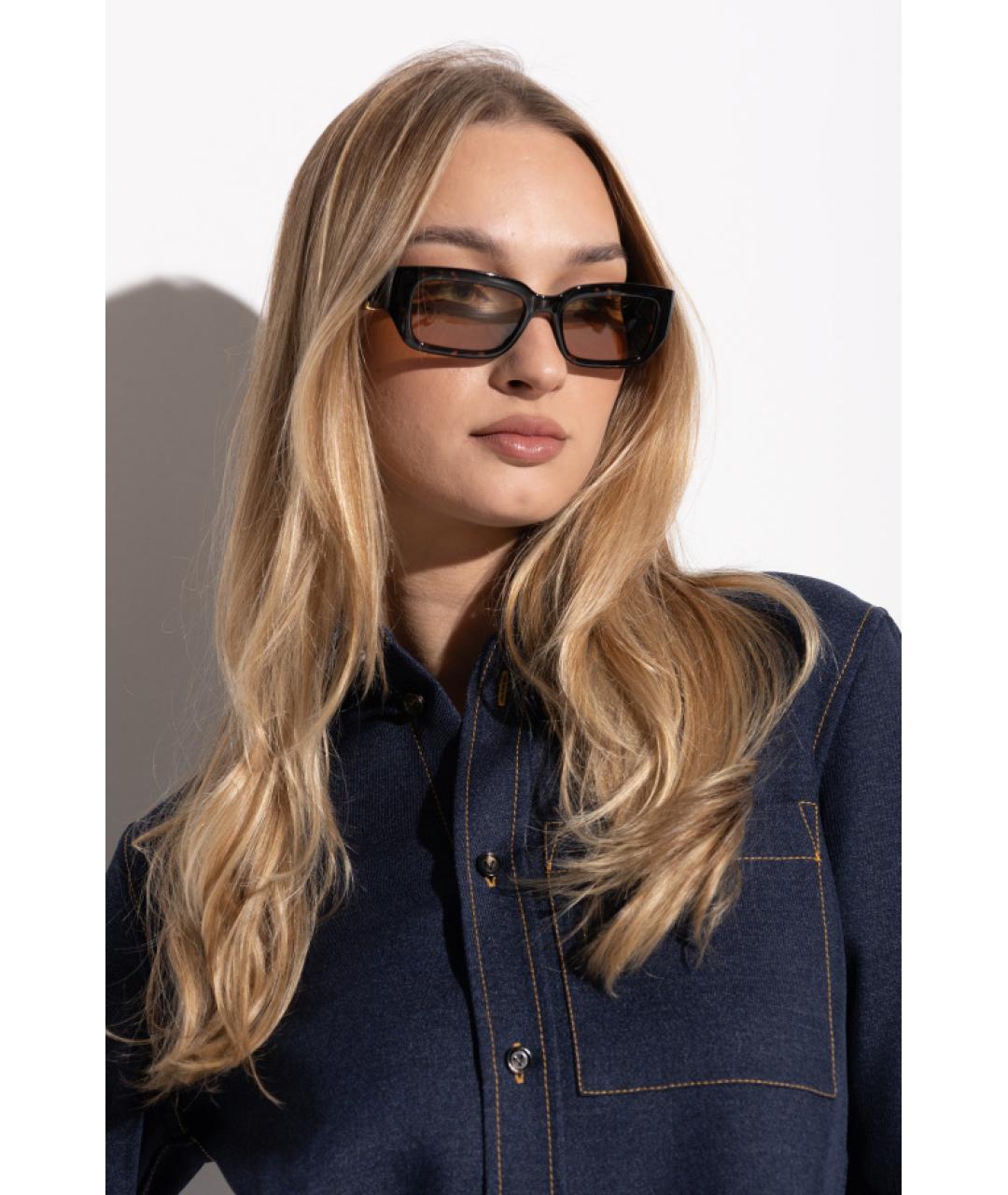 BOTTEGA VENETA Коричневые солнцезащитные очки, фото 4