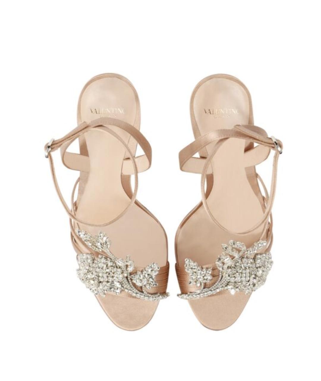 VALENTINO Золотые босоножки, фото 2