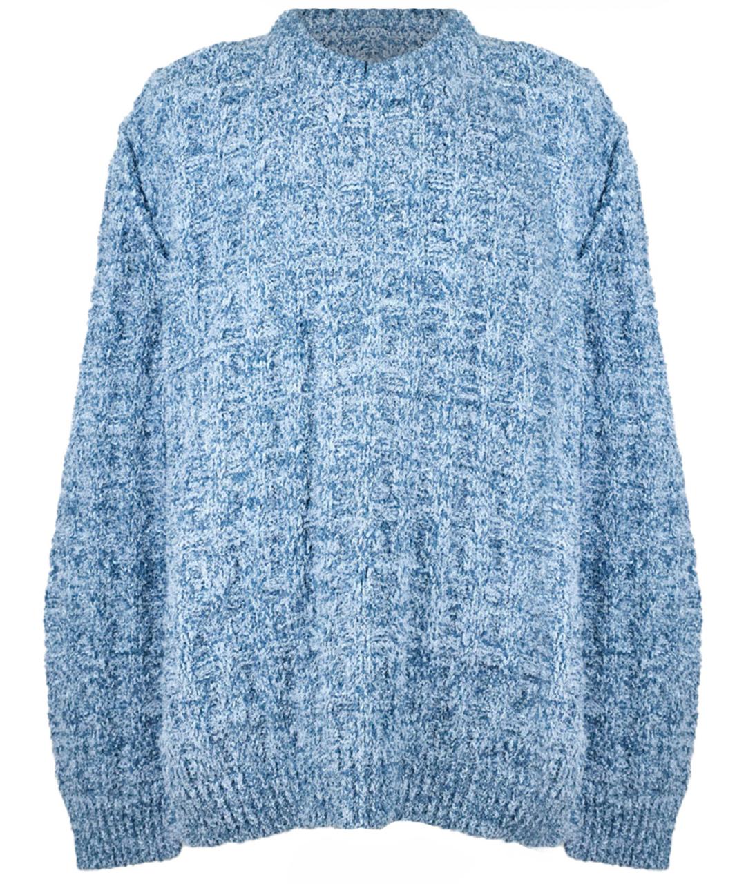 MAISON MARGIELA Голубой хлопковый джемпер / свитер, фото 1
