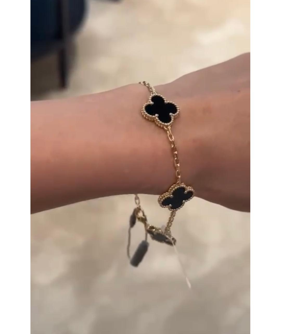 VAN CLEEF & ARPELS Черный браслет из желтого золота, фото 3