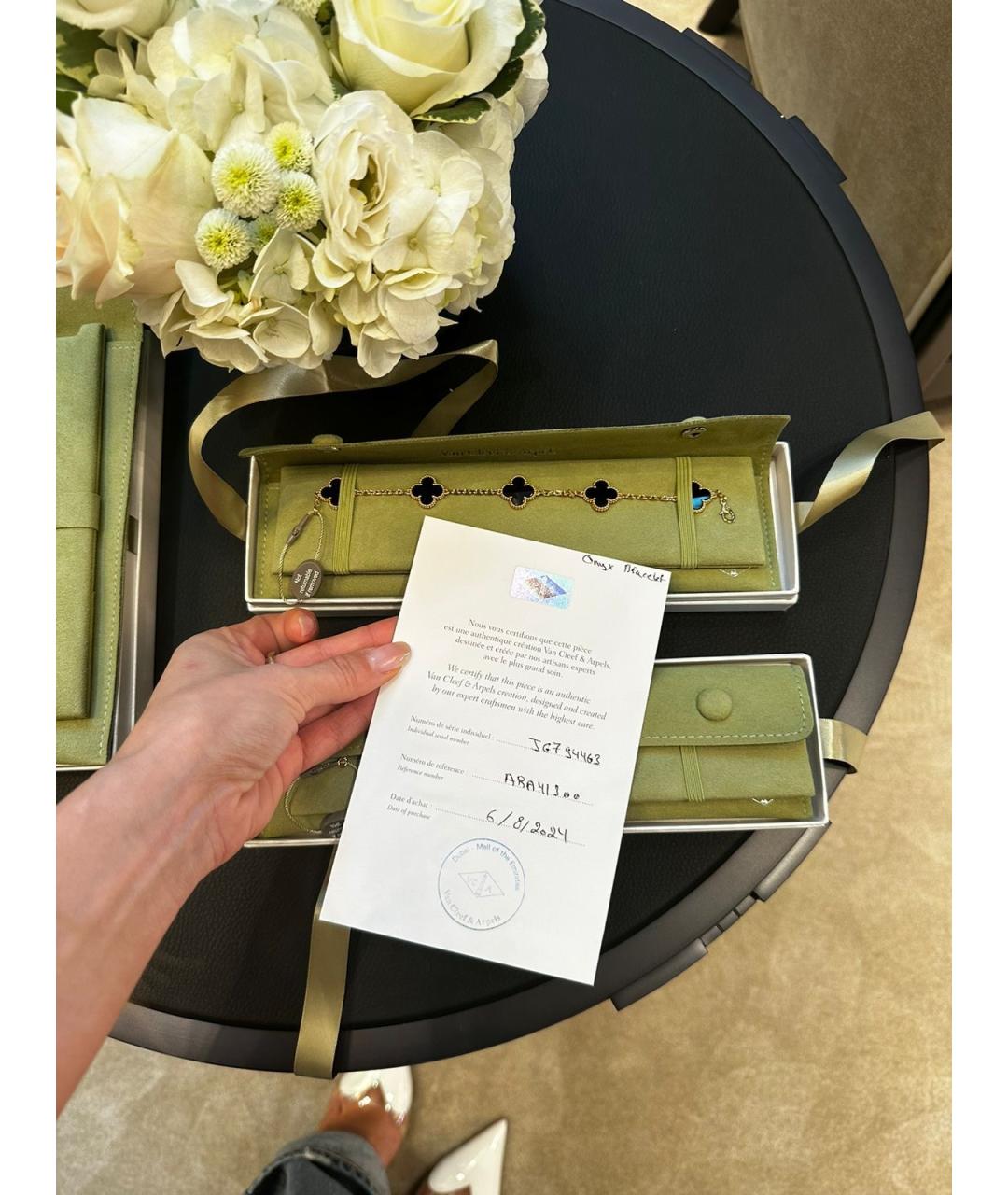 VAN CLEEF & ARPELS Черный браслет из желтого золота, фото 5