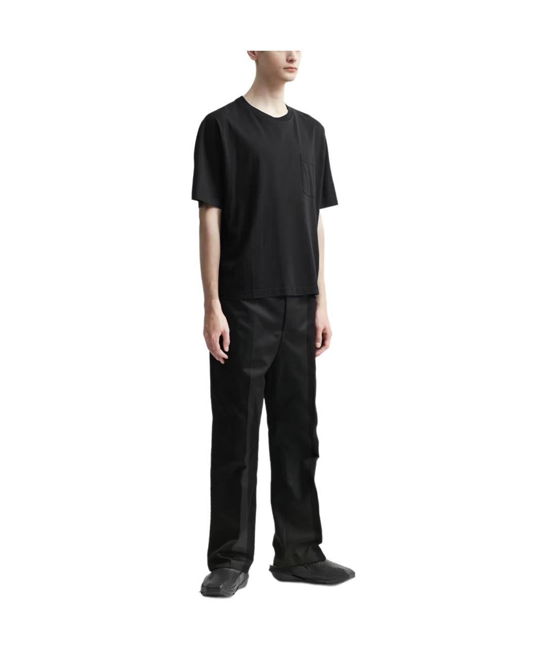 ACNE STUDIOS Черная хлопковая футболка, фото 3