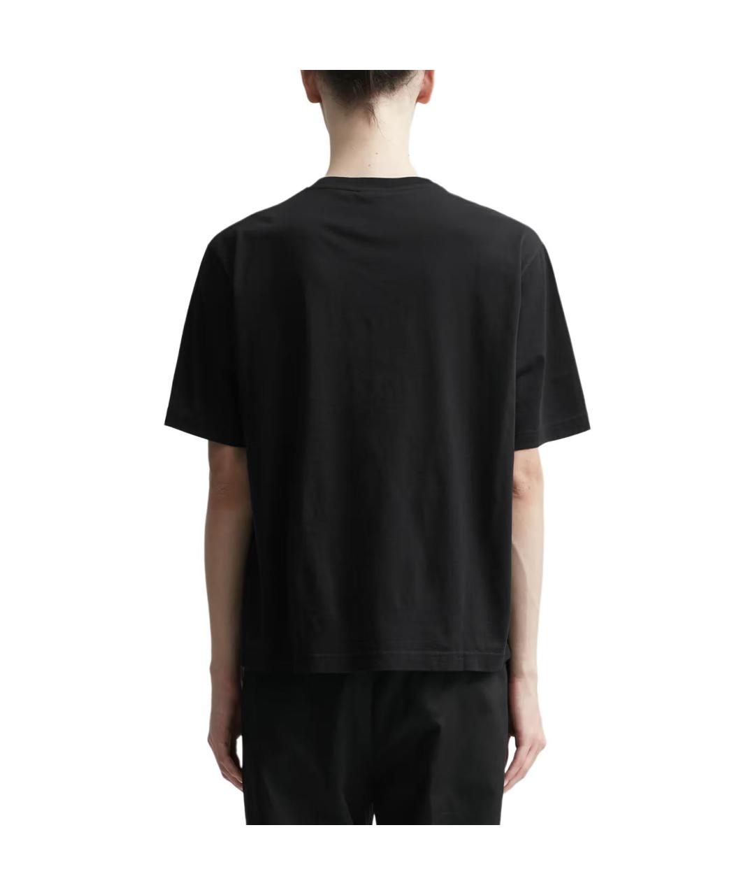 ACNE STUDIOS Черная хлопковая футболка, фото 5