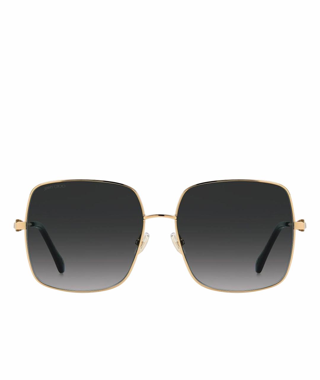 JIMMY CHOO Черные металлические солнцезащитные очки, фото 1