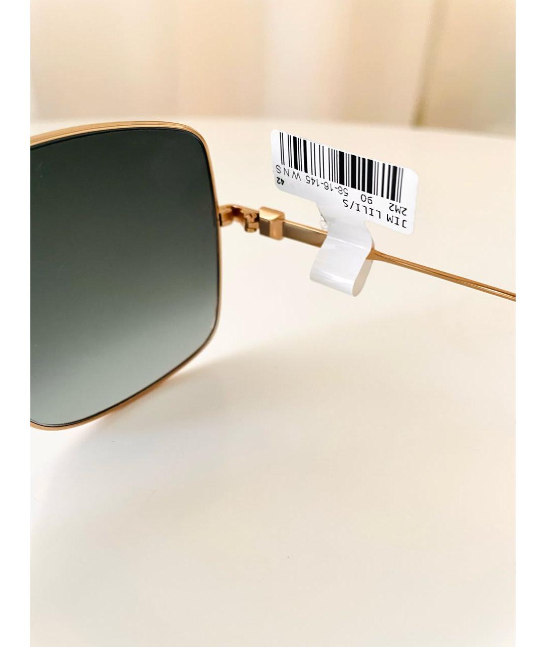 JIMMY CHOO Черные металлические солнцезащитные очки, фото 4