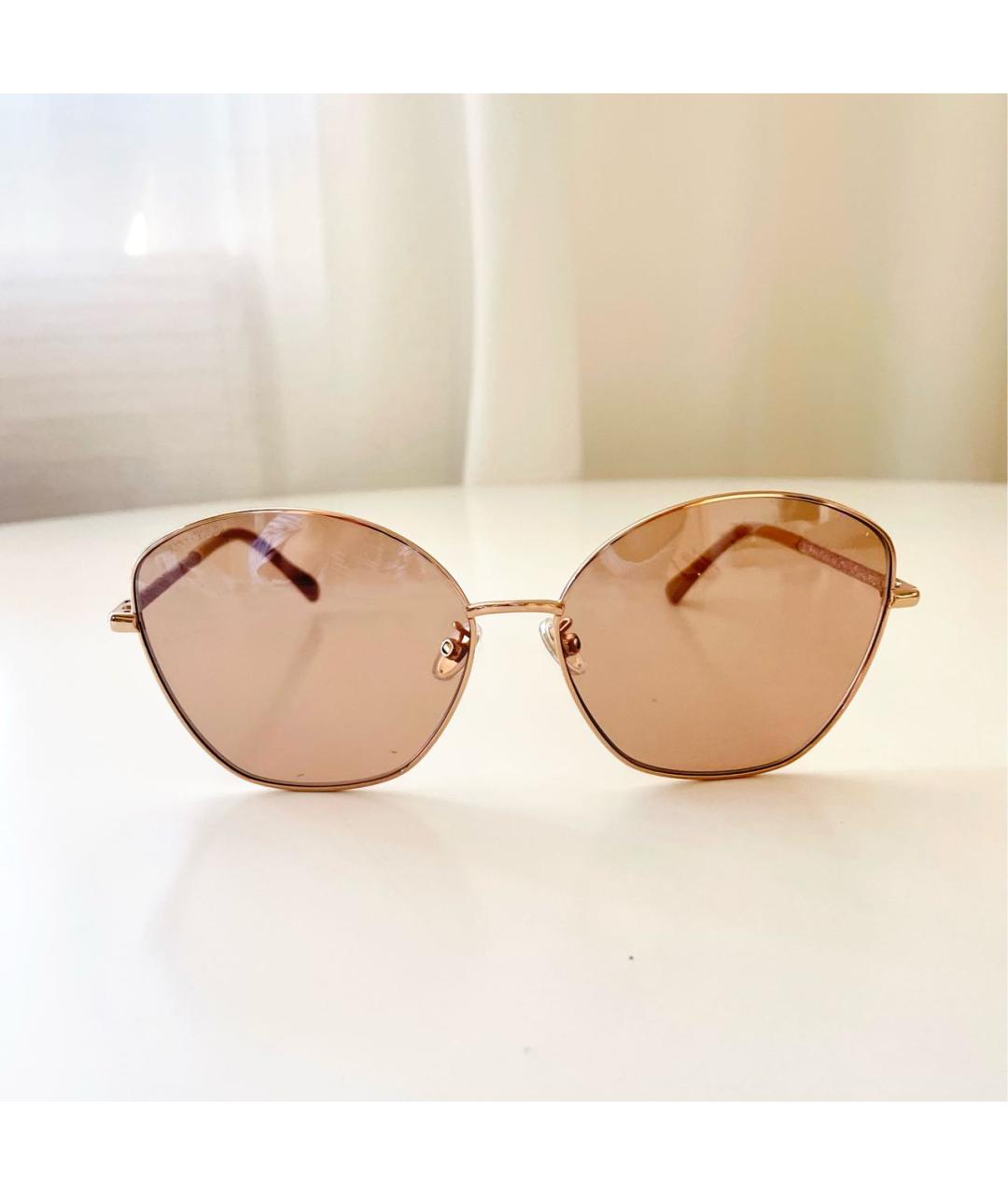JIMMY CHOO Розовые металлические солнцезащитные очки, фото 6