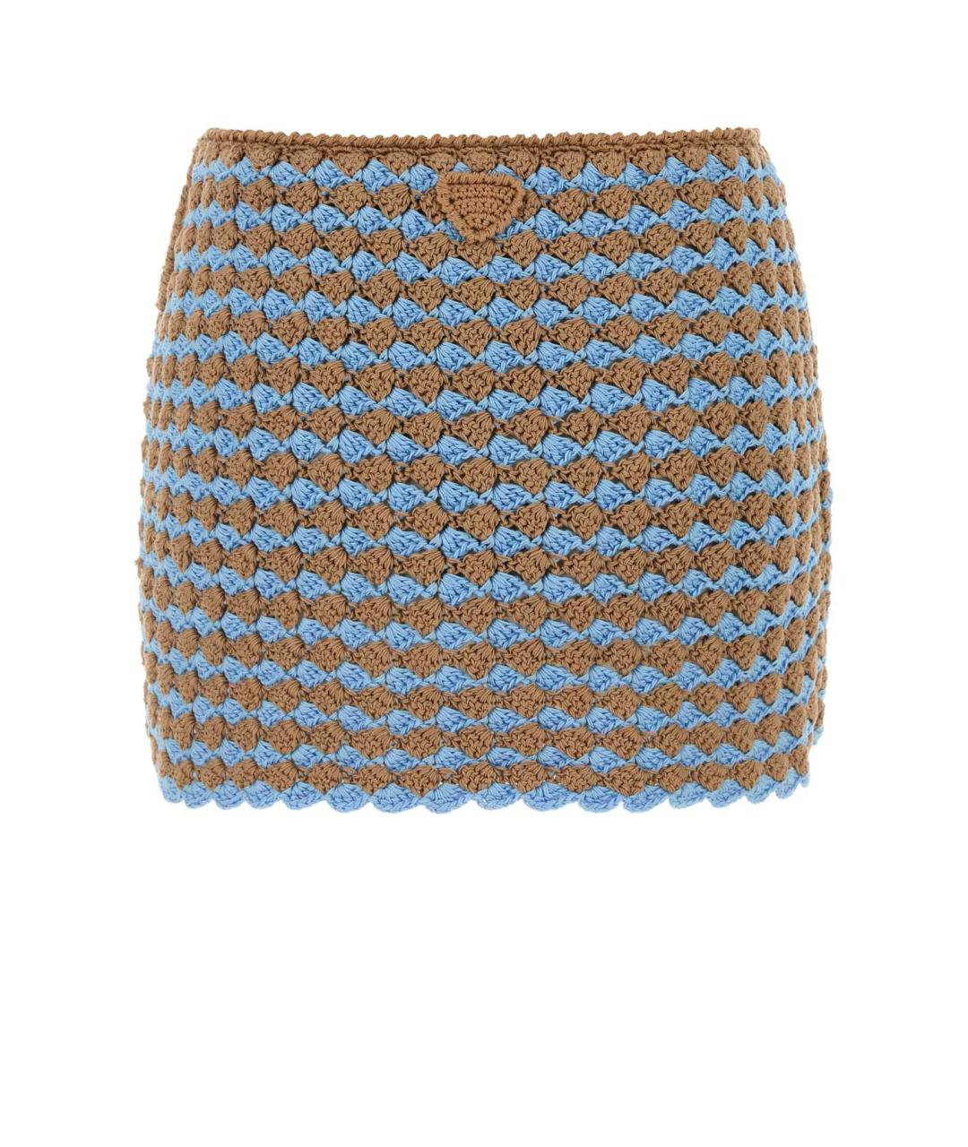 PRADA Мульти хлопковая юбка мини, фото 2
