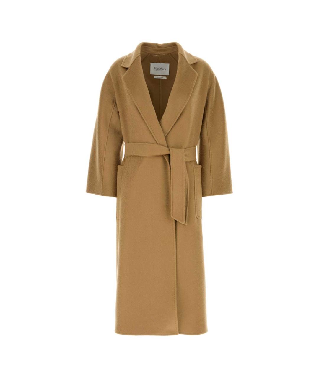 MAX MARA Коричневое кашемировое пальто, фото 1