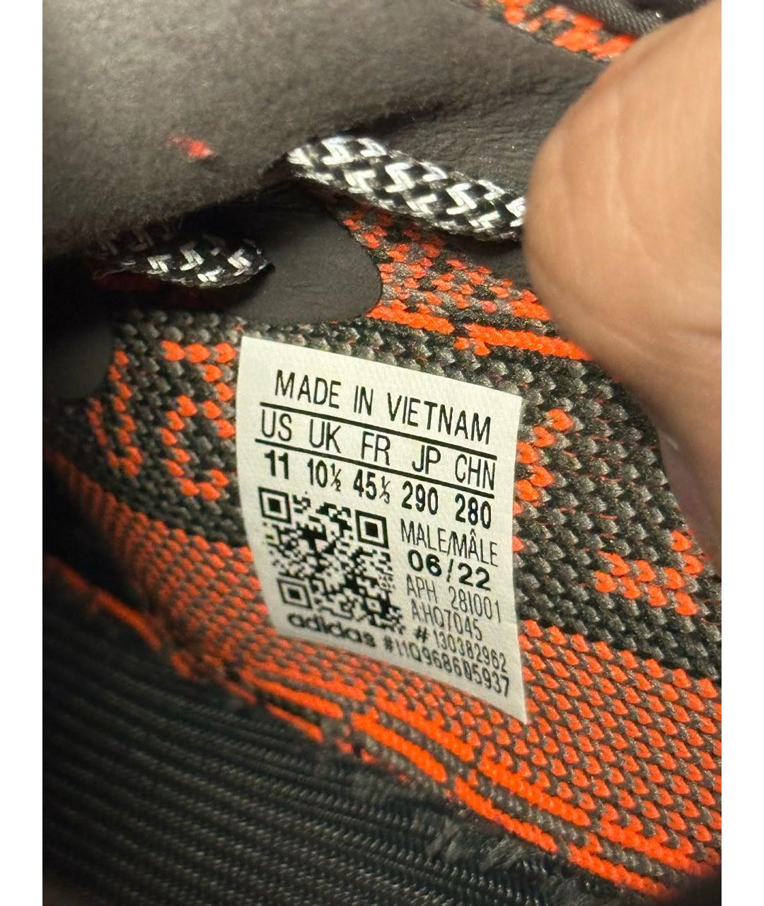 ADIDAS YEEZY Текстильные низкие кроссовки / кеды, фото 8