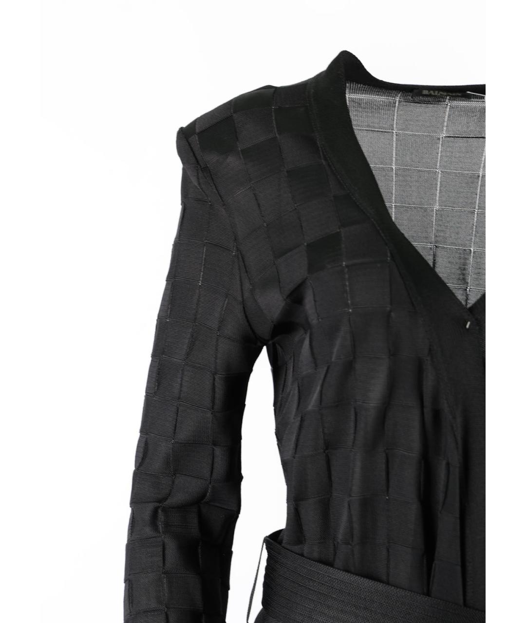 BALMAIN Черный вискозный кардиган, фото 2